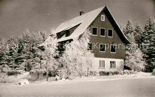 AK / Ansichtskarte Hallwangen Pension Waldliesel Winter Kat. Dornstetten