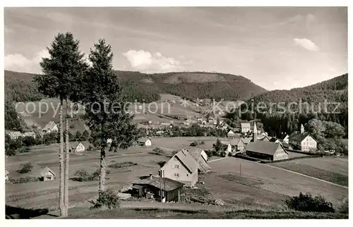 AK / Ansichtskarte Obertal Baiersbronn Hotel Pension Adler Panorama Kat. Baiersbronn