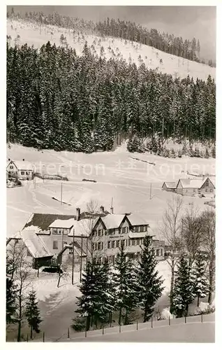 AK / Ansichtskarte Buhlbach Obertal Gasthof Pension zur Blume Winter