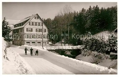 AK / Ansichtskarte Obertal Baiersbronn Guenters Kurhof Winter Kat. Baiersbronn