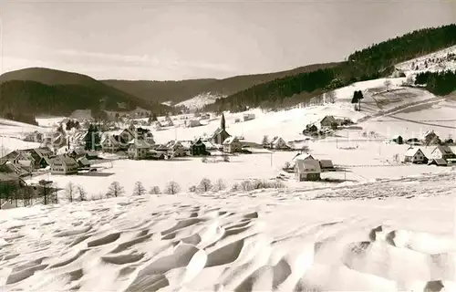 AK / Ansichtskarte Obertal Baiersbronn Panorama Winter Kat. Baiersbronn