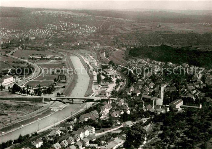 AK / Ansichtskarte Wernau Neckar Luftaufnahme Kat. Wernau (Neckar) Nr