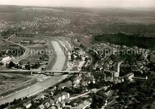 AK / Ansichtskarte Wernau Neckar Luftaufnahme Kat. Wernau (Neckar)