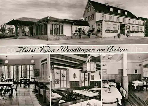 AK / Ansichtskarte Wendlingen Neckar Hotel Keim Kat. Wendlingen am Neckar