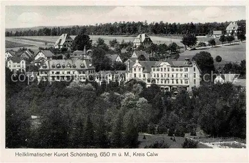 AK / Ansichtskarte Schoemberg Schwarzwald Teilansicht  Kat. Schoemberg