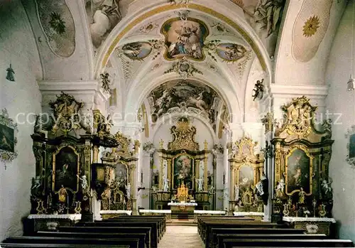 AK / Ansichtskarte Gessertshausen Cisterzienserinnen Abtei Klosterkirche Innenansicht Kat. Gessertshausen