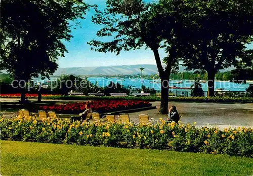 AK / Ansichtskarte Mainz Rhein Stadtpark am Rhein Promenade