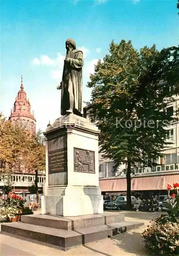 AK / Ansichtskarte Mainz Rhein Gutenberg Denkmal Statue