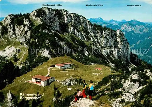 AK / Ansichtskarte Kampenwand Chiemgau Berggasthof Kampenwand Seilbahn Wandern Bayerische Alpen Kat. Aschau i.Chiemgau