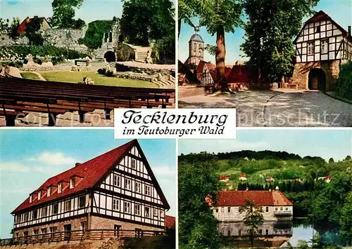 AK / Ansichtskarte Tecklenburg Freilichtbuehne Leggetor Jugendherberge Wasserburg Haus Marck Kat. Tecklenburg