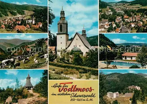 AK / Ansichtskarte Todtmoos Panorama Schwarzwald Kirche Kapelle Hotels Freibad Kat. Todtmoos