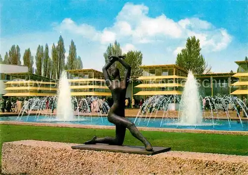 AK / Ansichtskarte Essen Ruhr Bundesgartenschau Skulptur Statue Wasserspiele Kat. Essen