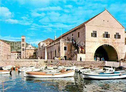 AK / Ansichtskarte Hvar Haven und Altstadt Kat. Kroatien