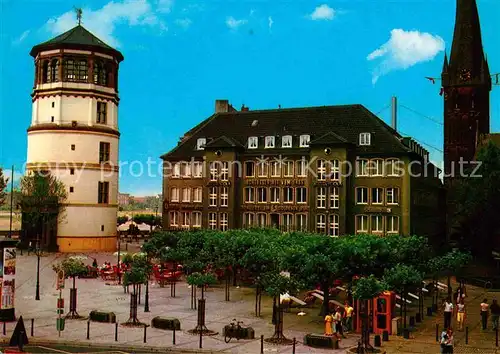 AK / Ansichtskarte Duesseldorf Burgplatz mit Schlossturm Kat. Duesseldorf