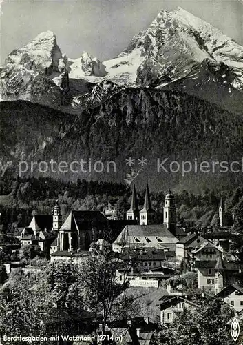 AK / Ansichtskarte Berchtesgaden mit Watzmann Kat. Berchtesgaden