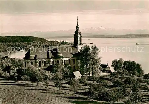 AK / Ansichtskarte Birnau Wallfahrtskirche und Cistercienserkloster am See Kat. Uhldingen Muehlhofen