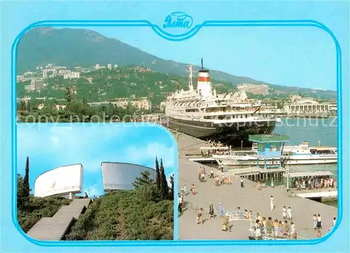 AK / Ansichtskarte Jalta Ukraine Hafen Faehre 