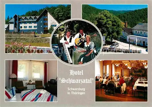 AK / Ansichtskarte Schwarzburg Thueringer Wald Hotel Schwarzatal Gaestezimmer Gastraum Kat. Schwarzburg