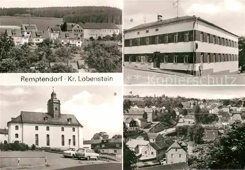 AK / Ansichtskarte Remptendorf Otto Grotewohl Oberschule HOG Zum Stausee Kirche Teilansicht Kat. Remptendorf
