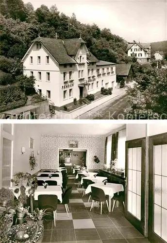AK / Ansichtskarte Altensteig Schwarzwald Hotel Pension Baessler