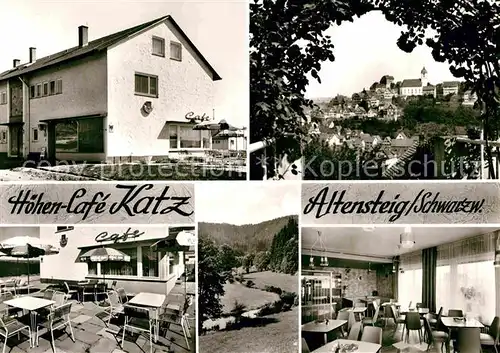 AK / Ansichtskarte Altensteig Schwarzwald Hoehen Cafe Katz