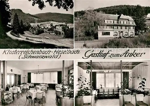 AK / Ansichtskarte Klosterreichenbach Heselbach Gasthof zum Anker Kat. Baiersbronn