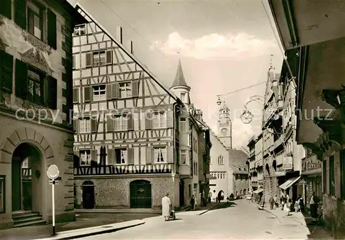 AK / Ansichtskarte Ravensburg Wuerttemberg Marktstrasse Blaeserturm Kat. Ravensburg