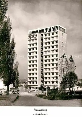 AK / Ansichtskarte Ravensburg Wuerttemberg Hotel Europa Hochhaus Kat. Ravensburg