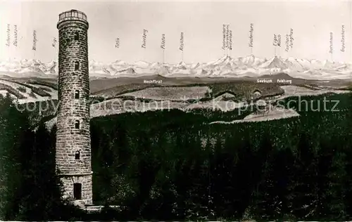 AK / Ansichtskarte Furtwangen Aussichtturm auf dem Stoecklewaldkopf Kat. Furtwangen im Schwarzwald