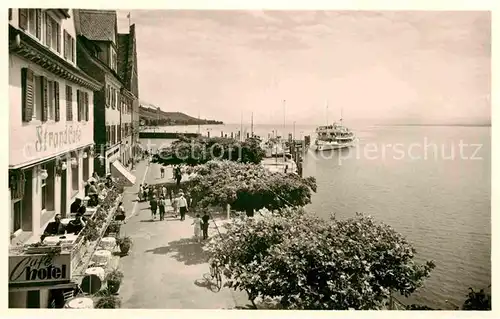 AK / Ansichtskarte Meersburg Bodensee Strand Cafe Weisshaar Kat. Meersburg