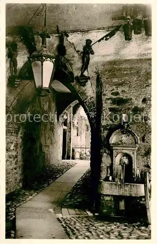 AK / Ansichtskarte Meersburg Bodensee Altes Schloss Torweg Kat. Meersburg