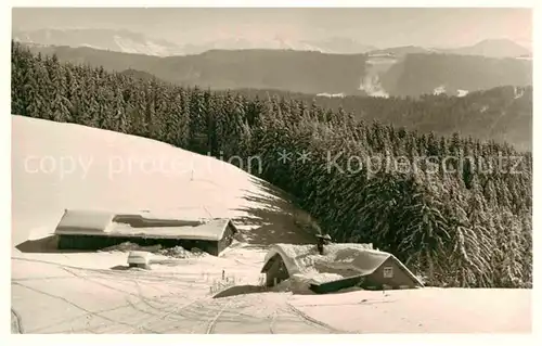 AK / Ansichtskarte Schletteralm Panorama  Kat. Isny im Allgaeu