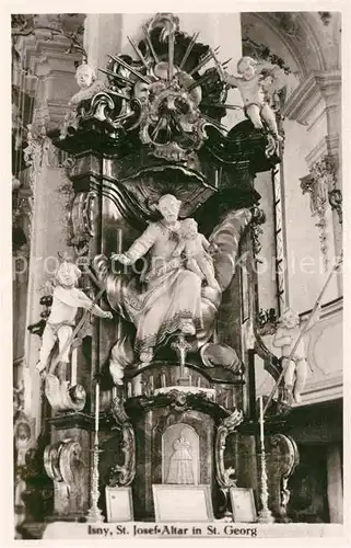 AK / Ansichtskarte Isny Allgaeu Sankt Josef Altar in Sankt Georg Kat. Isny im Allgaeu