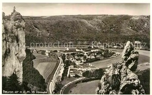 AK / Ansichtskarte Beuron Donautal Blick vom Petersfelsen Kat. Beuron