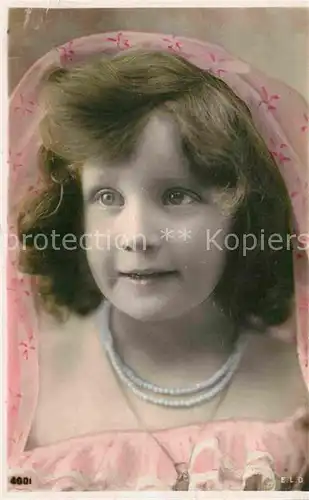 AK / Ansichtskarte Foto ELD Nr. 4001 Kind Maedchen Perlenkette  Kat. Fotografie