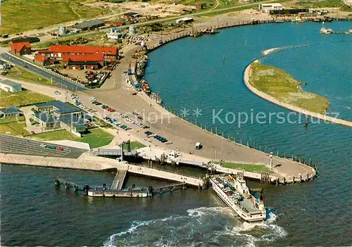 AK / Ansichtskarte Norderney Nordseebad Hafen mit Faehranlagen Fliegeraufnahme  Kat. Norderney