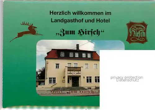 AK / Ansichtskarte Eibau Landgasthof und Hotel Zum Hirsch Gastraeume Zimmer Kat. Eibau