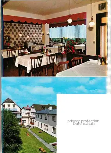 AK / Ansichtskarte Buesum Nordseebad Hotel Pension Siegfried Aufenthaltsraum Zimmer Kat. Buesum