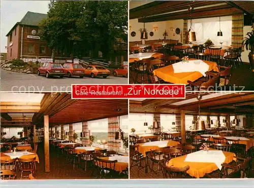 AK / Ansichtskarte Norderhafen Cafe Restaurant Zur Nordsee Gastraeume Panorama Badespass Kat. Norderfriedrichskoog