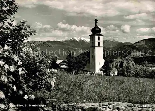 AK / Ansichtskarte Flims GR St Martinskirche Alpenblick Kat. Flims Dorf