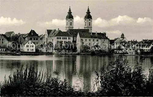 AK / Ansichtskarte Bad Waldsee Stiftskirche Stadtsee Kat. Bad Waldsee