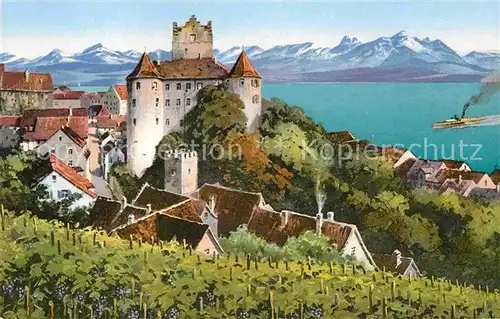 AK / Ansichtskarte Meersburg Bodensee Panorama  Kat. Meersburg