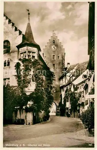 AK / Ansichtskarte Meersburg Bodensee Obertor Baeren Kat. Meersburg