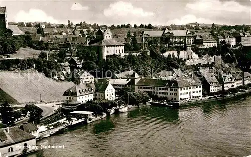 AK / Ansichtskarte Meersburg Bodensee Hafen Panorama  Kat. Meersburg