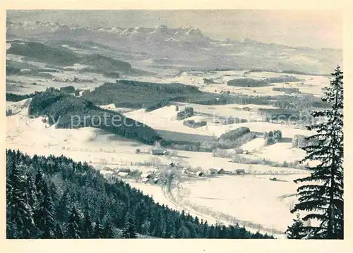 AK / Ansichtskarte Grossholzleute Panorama  Kat. Isny im Allgaeu