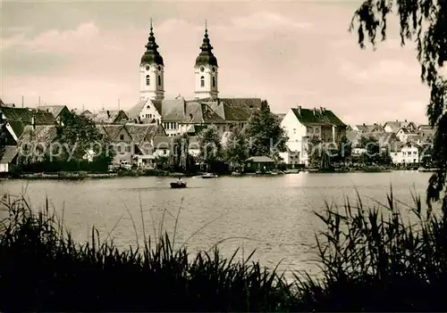 AK / Ansichtskarte Bad Waldsee Stadtsee Pfarrkirche Sankt Peter Kat. Bad Waldsee