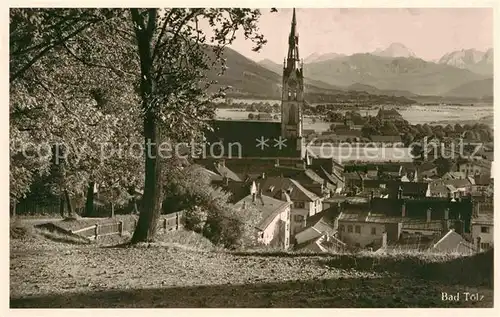 AK / Ansichtskarte Bad Toelz Teilansicht mit Kirche Kat. Bad Toelz