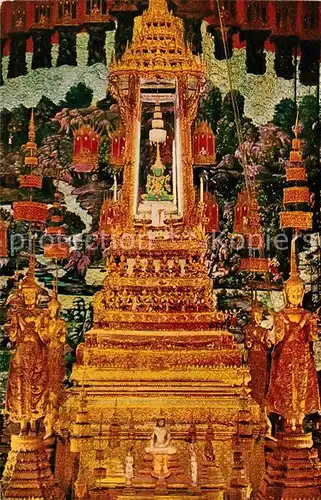AK / Ansichtskarte Bangkok Inside of the Emerald Buddha Temple Kat. Bangkok