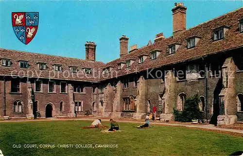 AK / Ansichtskarte Cambridge Cambridgeshire Old Court Corpus Christi College