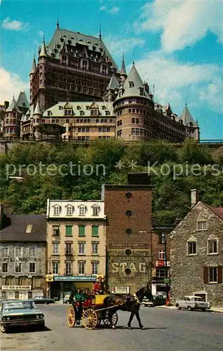 AK / Ansichtskarte Quebec Ancien Hotel Chevalier Musee historique Hotel Chateau Frontenac Kat. Quebec